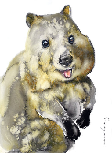 Quokka Happy by Soo Beng Lim, Drawing for Sale on Singulart
