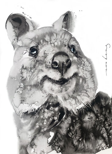 Quokka Happy2 (SOLD) par Soo Beng Lim, Dessin en vente sur Singulart