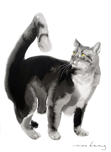 A Cat's Tail par Soo Beng Lim, Dessin en vente sur Singulart