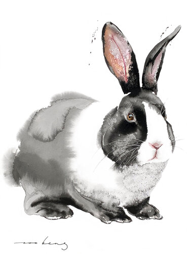 Prosperity Rabbit2 par Soo Beng Lim, Dessin en vente sur Singulart