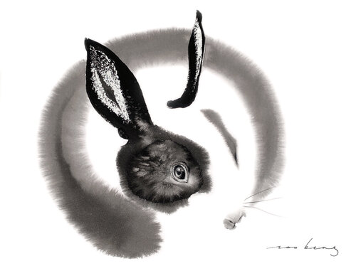 Lucky Rabbit par Soo Beng Lim, Dessin en vente sur Singulart
