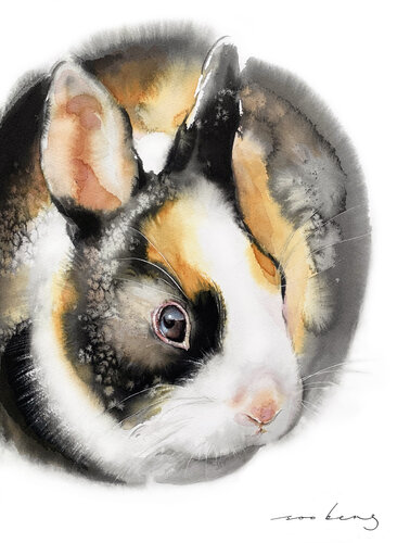 Lucky Rabbit2 de Soo Beng Lim, Dibujo a la venta en Singulart