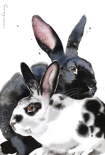 Rabbit Harmony par Soo Beng Lim, Dessin en vente sur Singulart