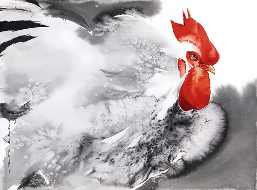 Cockeral Flair par Soo Beng Lim, Dessin en vente sur Singulart