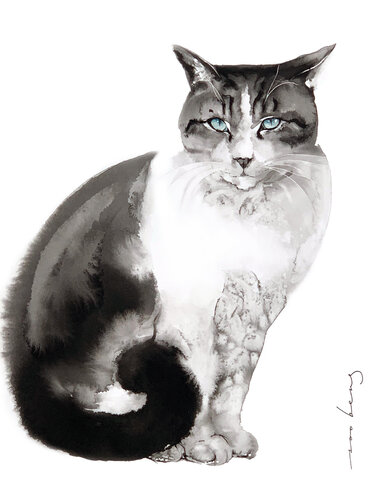 Feline Charm par Soo Beng Lim, Dessin en vente sur Singulart