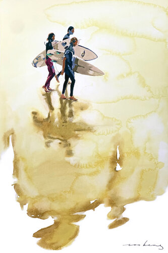 Golden Sands par Soo Beng Lim, Dessin en vente sur Singulart
