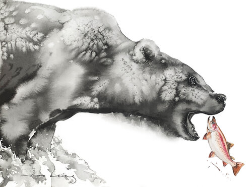 Fin-tastic Catch! by Soo Beng Lim, Drawing for Sale on Singulart
