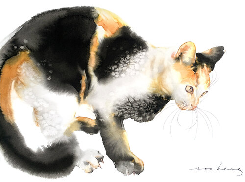 Inquisitive Prowler van Soo Beng Lim, Tekening te koop op Singulart