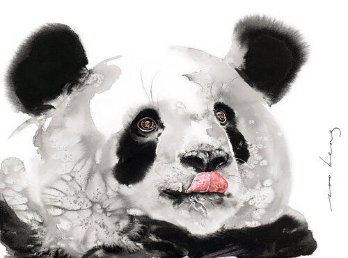 Panda Stick-Out Soo Beng Lim
