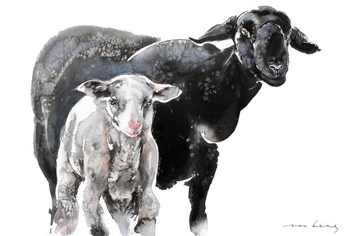 Barnyard Friends by Soo Beng Lim, Drawing for Sale on Singulart