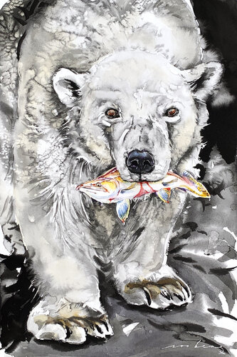 The Polar Feast van Soo Beng Lim, Tekening te koop op Singulart