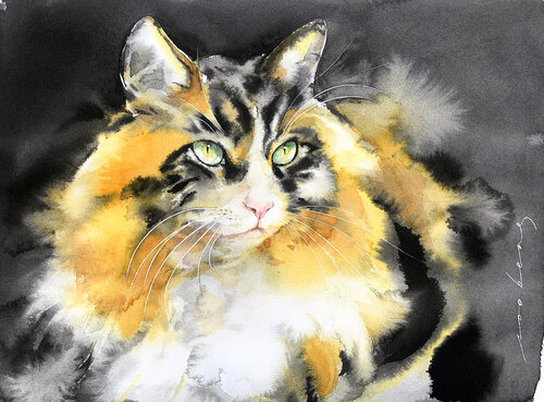 Whiskered Wonder by Soo Beng Lim, Drawing for Sale on Singulart