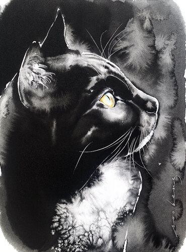 Stargazer's Gaze van Soo Beng Lim, Tekening te koop op Singulart