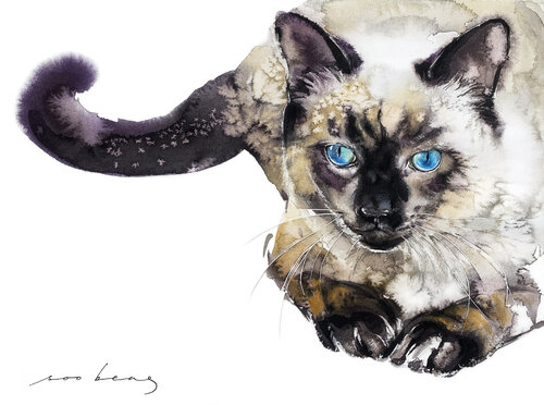 Paws at Peace par Soo Beng Lim, Dessin en vente sur Singulart