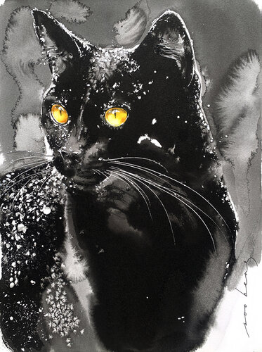Snowbound Noir van Soo Beng Lim, Tekening te koop op Singulart