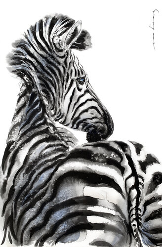 The Mane Attraction (SOLD) par Soo Beng Lim, Dessin en vente sur Singulart