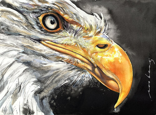 Regal Gaze de Soo Beng Lim, Dibujo a la venta en Singulart