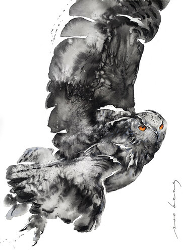 Winged Wisdom van Soo Beng Lim, Tekening te koop op Singulart