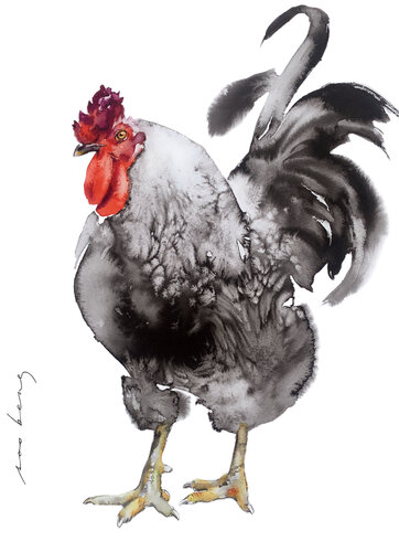 Regal Ruffles by Soo Beng Lim, Drawing for Sale on Singulart