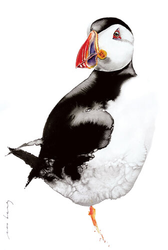 Puffin Charm van Soo Beng Lim, Tekening te koop op Singulart
