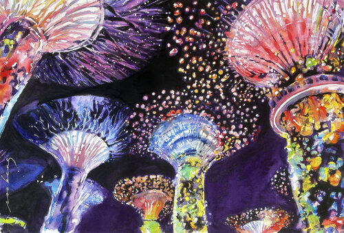 Luminescent Grove von Soo Beng Lim, Zeichnungen kaufen auf Singulart