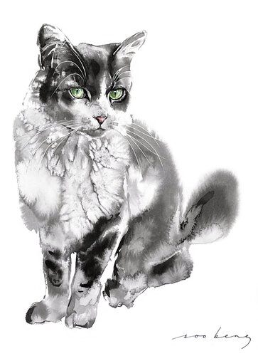 Paws of Poise de Soo Beng Lim, Dibujo a la venta en Singulart