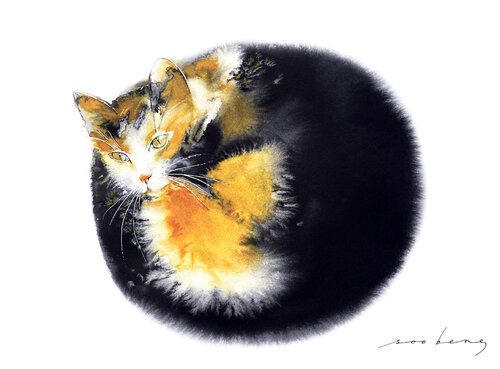 Curled Cosmos van Soo Beng Lim, Tekening te koop op Singulart