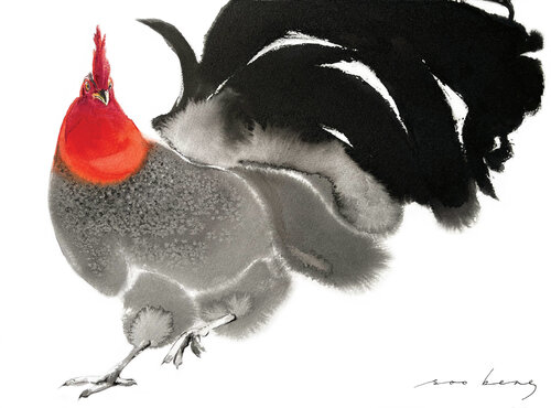 Barnyard Dance de Soo Beng Lim, Dibujo a la venta en Singulart