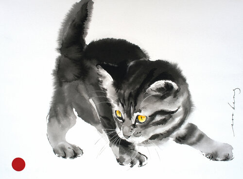 Kitty Fun di Soo Beng Lim, Disegno in vendita su Singulart