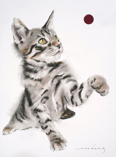 To Catch a Ball3 by Soo Beng Lim, Drawing for Sale on Singulart