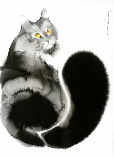 Kitty Welcome by Soo Beng Lim, Drawing for Sale on Singulart