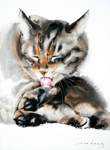 Grooming Session2 by Soo Beng Lim, Drawing for Sale on Singulart