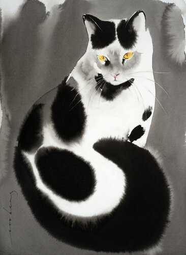 Kitty Pose de Soo Beng Lim, Dibujo a la venta en Singulart