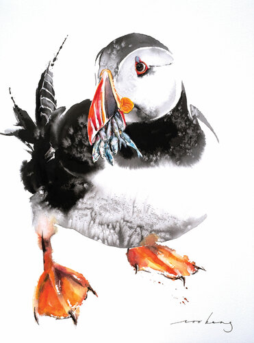 Fish Bounty by Soo Beng Lim, Drawing for Sale on Singulart