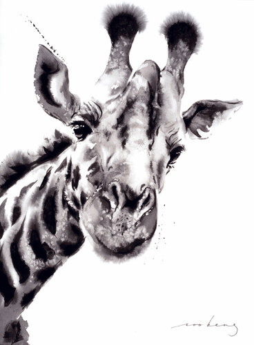 Giraffe2 (SOLD) van Soo Beng Lim, Tekening te koop op Singulart