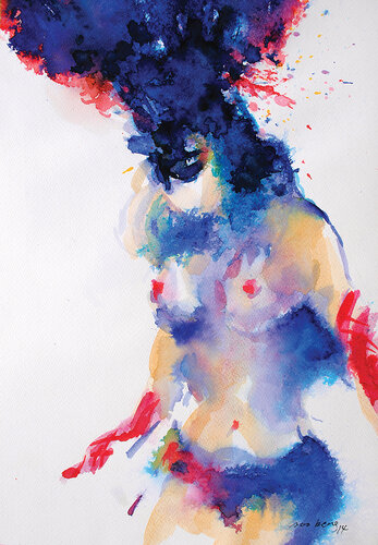 mardi gras #3 par Soo Beng Lim, Œuvre sur papier en vente sur Singulart