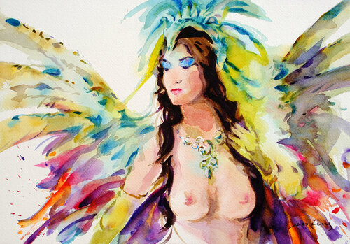 mardi gras #5 di Soo Beng Lim, Opera su carta in vendita su Singulart