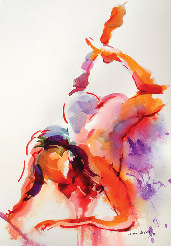 Nude X_1 (SOLD) van Soo Beng Lim, Werk op papier te koop op Singulart