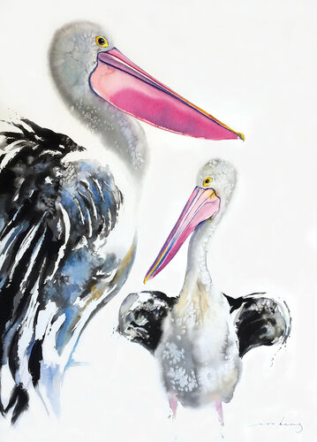 Pelican Majestic (SOLD) van Soo Beng Lim, Tekening te koop op Singulart
