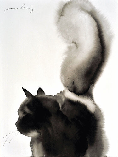 Glamour Tail (SOLD) van Soo Beng Lim, Tekening te koop op Singulart