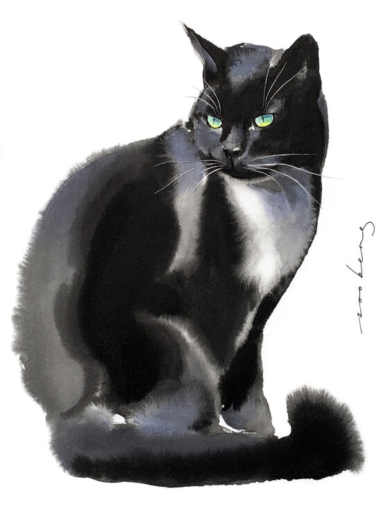 Serene Cat (SOLD) Soo Beng Lim