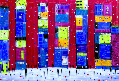 Night Out von Ekaterina Ermilkina, Malerei kaufen auf Singulart