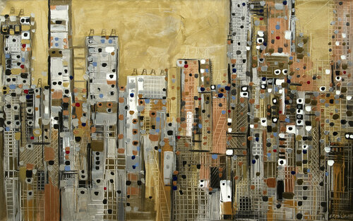 Golden Sky di Ekaterina Ermilkina, Pittura in vendita su Singulart