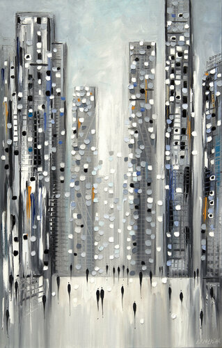 City Reflections di Ekaterina Ermilkina, Pittura in vendita su Singulart