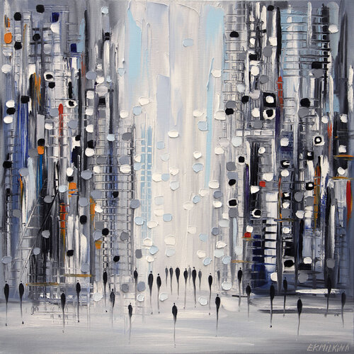 Street Life di Ekaterina Ermilkina, Pittura in vendita su Singulart