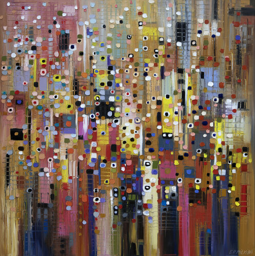 Colorful Nocturne di Ekaterina Ermilkina, Pittura in vendita su Singulart