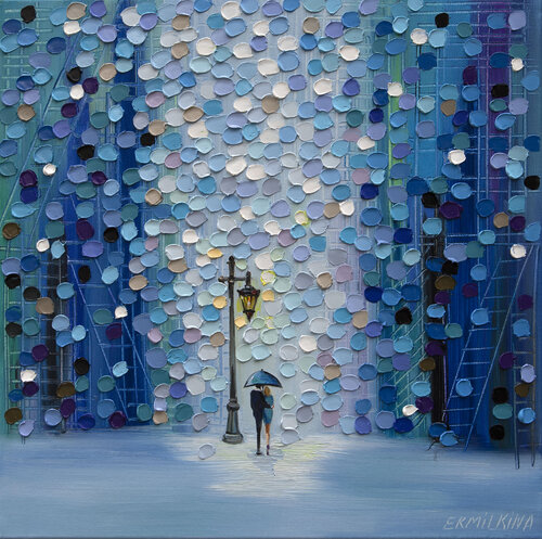 Midnight Date di Ekaterina Ermilkina, Pittura in vendita su Singulart
