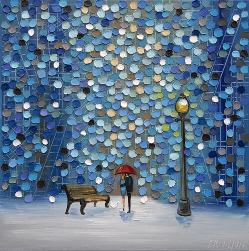 Night Lovers di Ekaterina Ermilkina, Pittura in vendita su Singulart