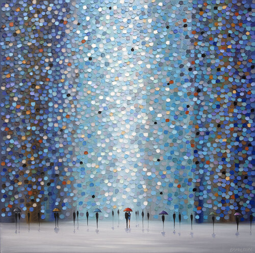 Romance With The Rain di Ekaterina Ermilkina, Pittura in vendita su Singulart