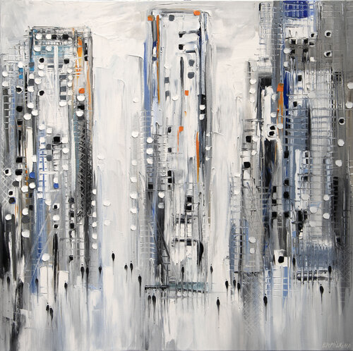 City Vibes von Ekaterina Ermilkina, Malerei kaufen auf Singulart